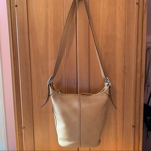 Coach Leather Bucket Crossbody Bag